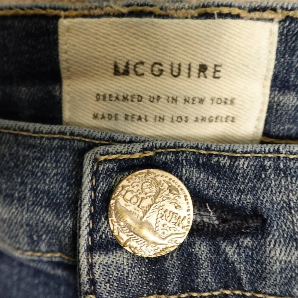 Mcguire jeans high rise skinny women's 31 blue‎ denim